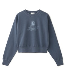 X-girl | FACE PIGMENT DYED COMPACT SWEAT TOP(スウェット)