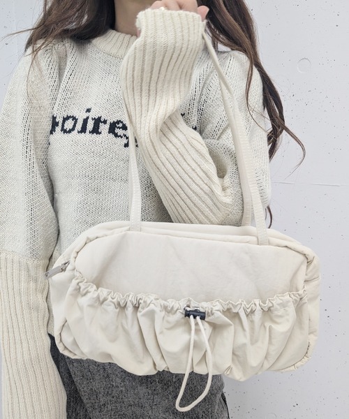 RUBY AND YOU（ルビーアンドユー）の「［select］ドロストショルダーバッグ（ショルダーバッグ・レディース・アイボリー/カーキ/ブラック・FREE）」の2枚目の写真