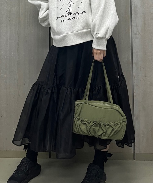 RUBY AND YOU（ルビーアンドユー）の「［select］ドロストショルダーバッグ（ショルダーバッグ・レディース・アイボリー/カーキ/ブラック・FREE）」の21枚目の写真