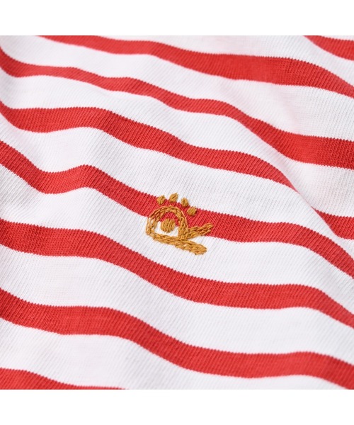 45R(フォーティファイブアール)の「ONEONE バスクボーダーのチュニック(Tシャツ/カットソー・レディース・ホワイト×レッド・FREE)」の10枚目の写真