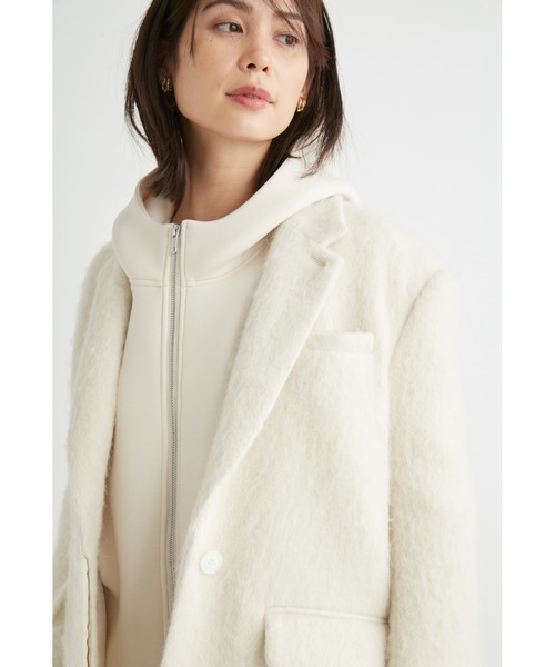 emmi シャギーテーラードジャケットコート emmi（エミ）の「シャギーテーラードジャケットコート（テーラード