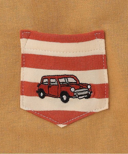 Love&Peace&Money（ラブアンドピースアンドマネー）の「【人気商品再入荷】【直営店で取り扱い無し】classic car刺しゅう長袖Tシャツ（Tシャツ/カットソー・キッズ・ブルー/キャメル・80ｃｍ/90cm/110cm/100cm/120cm/130cm）」の6枚目の写真