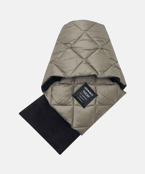 Gramicci（グラミチ）の「Gramicci×TAION/グラミチ×タイオン DOWN SCARF ダウンスカーフ ダウンマフラー（バンダナ/スカーフ・メンズ・ブラック/グレー/ダークブラウン・FREE）」の9枚目の写真