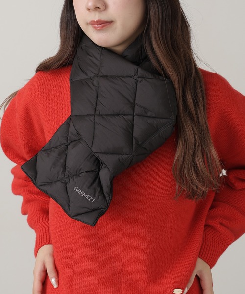 Gramicci（グラミチ）の「Gramicci×TAION/グラミチ×タイオン DOWN SCARF ダウンスカーフ ダウンマフラー（バンダナ/スカーフ・メンズ・ブラック/グレー/ダークブラウン・FREE）」の22枚目の写真