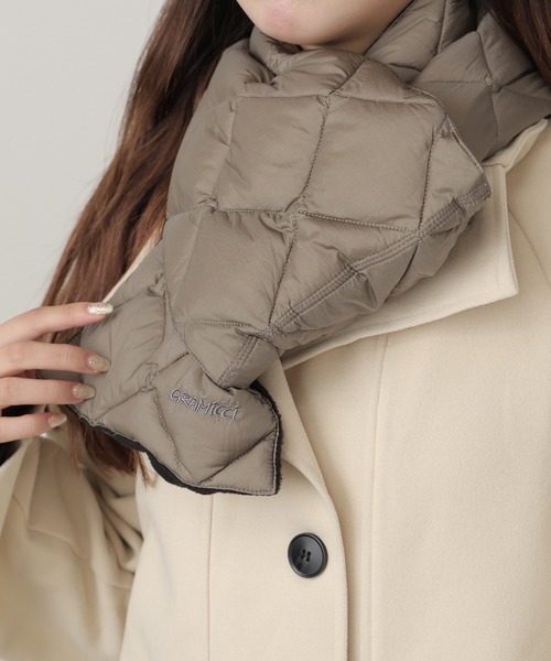 Gramicci（グラミチ）の「Gramicci×TAION/グラミチ×タイオン DOWN SCARF ダウンスカーフ ダウンマフラー（バンダナ/スカーフ・メンズ・ブラック/グレー/ダークブラウン・FREE）」の16枚目の写真