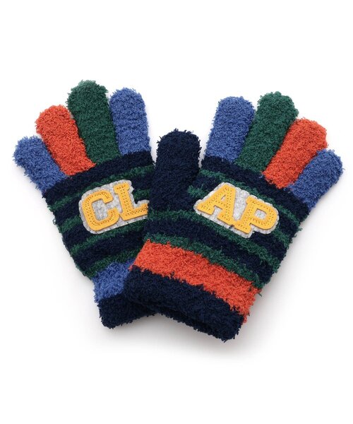 Ampersand(アンパサンド)の「カラフル マシュマロニット手袋(手袋・キッズ・ベージュ/チャコール/ネイビー/サックスブルー・95/120/140)」の4枚目の写真