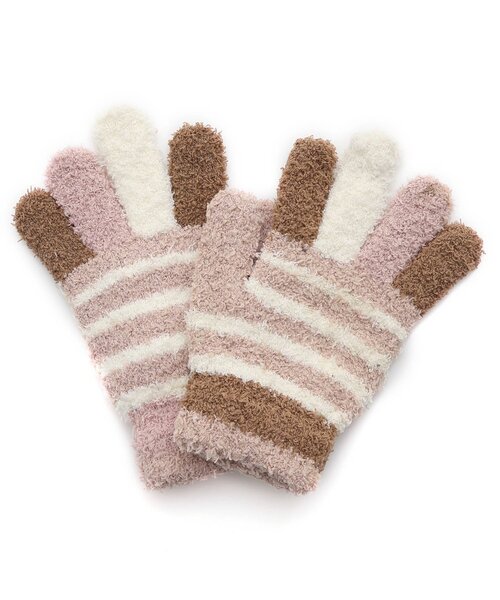 Ampersand(アンパサンド)の「カラフル マシュマロニット手袋(手袋・キッズ・ベージュ/チャコール/ネイビー/サックスブルー・95/120/140)」の5枚目の写真