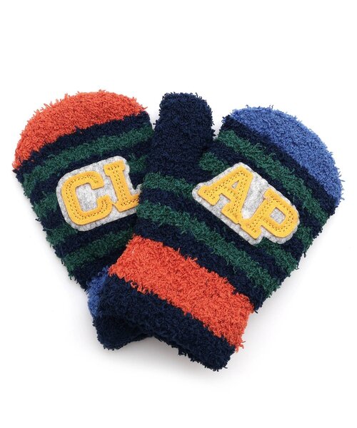 Ampersand(アンパサンド)の「カラフル マシュマロニット手袋(手袋・キッズ・ベージュ/チャコール/ネイビー/サックスブルー・95/120/140)」の7枚目の写真