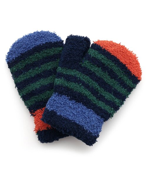 Ampersand(アンパサンド)の「カラフル マシュマロニット手袋(手袋・キッズ・ベージュ/チャコール/ネイビー/サックスブルー・95/120/140)」の8枚目の写真