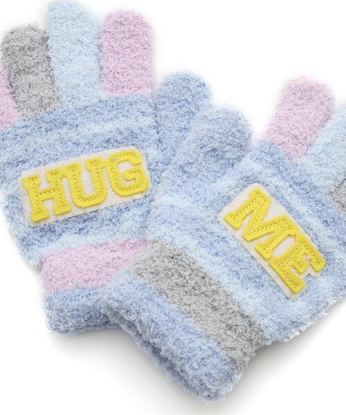 Ampersand(アンパサンド)の「カラフル マシュマロニット手袋(手袋・キッズ・ベージュ/チャコール/ネイビー/サックスブルー・95/120/140)」の9枚目の写真