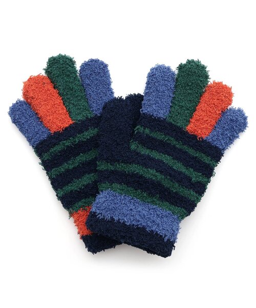 Ampersand(アンパサンド)の「カラフル マシュマロニット手袋(手袋・キッズ・ベージュ/チャコール/ネイビー/サックスブルー・95/120/140)」の11枚目の写真