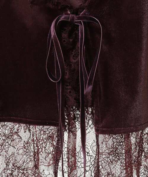 CRAFT STANDARD BOUTIQUE(クラフトスタンダードブティック)の「ベロアレース付きベスト(ベスト・レディース・ボルドー/ブラック・FREE)」の14枚目の写真