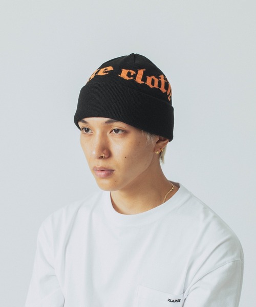 XLARGE（エクストララージ）の「OLD ENGLISH LOGO CUFF BEANIE（ニットキャップ/ビーニー・メンズ・ブラック/ブラウン/ネイビー・ONE SIZE）」の7枚目の写真