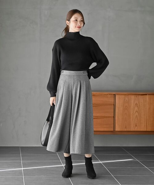 rps（アールピーエス）の「ジャガードタックワイドパンツ（その他パンツ・レディース・チャコールグレー/ブラウン/ブラック・フリー）」の20枚目の写真