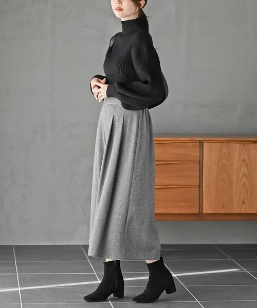 rps（アールピーエス）の「ジャガードタックワイドパンツ（その他パンツ・レディース・チャコールグレー/ブラウン/ブラック・フリー）」の19枚目の写真