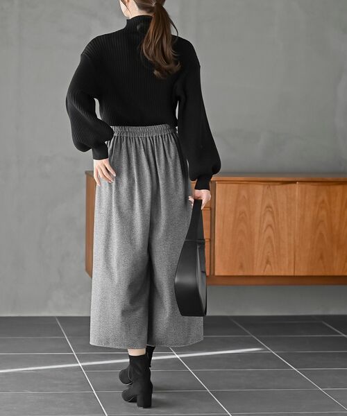 rps（アールピーエス）の「ジャガードタックワイドパンツ（その他パンツ・レディース・チャコールグレー/ブラウン/ブラック・フリー）」の18枚目の写真