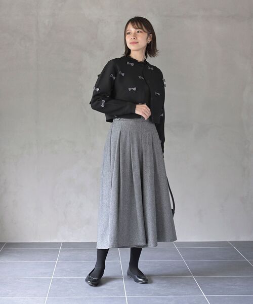 rps（アールピーエス）の「ジャガードタックワイドパンツ（その他パンツ・レディース・チャコールグレー/ブラウン/ブラック・フリー）」の7枚目の写真