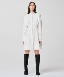コットンツイル シャツワンピース(uncrave WHITE)
