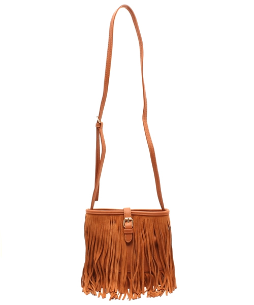 mystic（ミスティック）の「【mystic】縦長フリンジショルダー（ショルダーバッグ・レディース・ブラック/ベージュ/キャメル・FREE）」の3枚目の写真