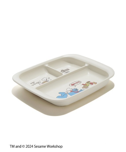 SESAME STREET（セサミストリート）の「【KIDS】クッキーモンスターデザイン キッズプレート（マグ/哺乳瓶/お食事グッズ・レディース・オフホワイト・FREE）」の4枚目の写真