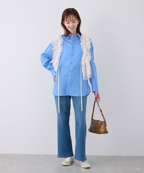 ROPE' PICNIC(ロペピクニック)の「前後2WAY/フリルチュールビスチェ(ベスト・レディース・グレー/キナリ・38)」の18枚目の写真