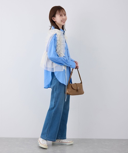 ROPE' PICNIC(ロペピクニック)の「前後2WAY/フリルチュールビスチェ(ベスト・レディース・グレー/キナリ・38)」の17枚目の写真