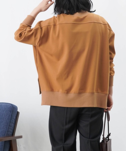 LUCA/LADY LUCK LUCA(ルカ/レディラックルカ)の「LC/LLL ワイド切替プルオーバー / サイドスリットデザインカットソー(Tシャツ/カットソー・レディース・ブラック/グレー/ボルドー/モカ・FREE)」の22枚目の写真