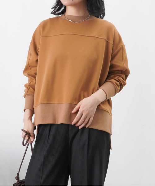 LUCA/LADY LUCK LUCA(ルカ/レディラックルカ)の「LC/LLL ワイド切替プルオーバー / サイドスリットデザインカットソー(Tシャツ/カットソー・レディース・ブラック/グレー/ボルドー/モカ・FREE)」の18枚目の写真