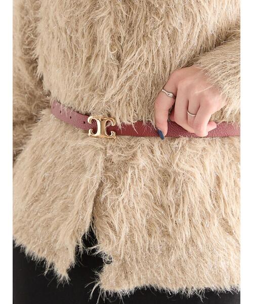 Te chichi(テチチ)の「バックルベルト(ベルト・レディース・ブラウン/ブラック・F)」の1枚目の写真