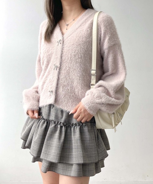 Akkotan レリアン13＋ノーカラーボレロ マットポンチ ノーカラーコーディガン(51113158-2024)｜ファッション