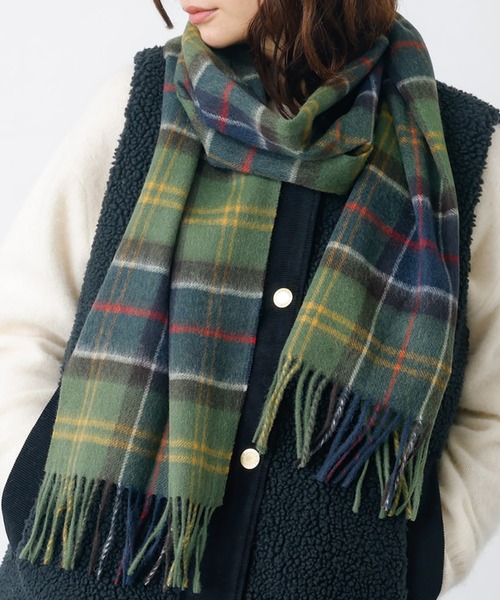 Barbour(バブアー)の「【BARBOUR/バブアー】タータンスカーフ / マフラー / ウール / チェック / ユニセックス / ギフト / WEB限定(ストール/ショール・レディース・ホワイト系その他2/ホワイト系その他/イエロー系その他/グリーン系その他/ブルー系その他/ピンク系その他/ブラック系その他・フリー)」の6枚目の写真