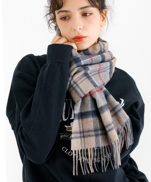 Barbour(バブアー)の「【BARBOUR/バブアー】タータンスカーフ / マフラー / ウール / チェック / ユニセックス / ギフト / WEB限定(ストール/ショール・レディース・ホワイト系その他2/ホワイト系その他/イエロー系その他/グリーン系その他/ブルー系その他/ピンク系その他/ブラック系その他・フリー)」の7枚目の写真