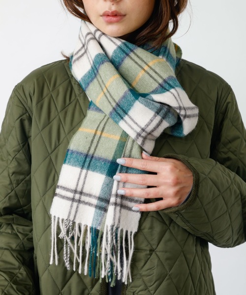 Barbour(バブアー)の「【BARBOUR/バブアー】タータンスカーフ / マフラー / ウール / チェック / ユニセックス / ギフト / WEB限定(ストール/ショール・レディース・ホワイト系その他2/ホワイト系その他/イエロー系その他/グリーン系その他/ブルー系その他/ピンク系その他/ブラック系その他・フリー)」の9枚目の写真