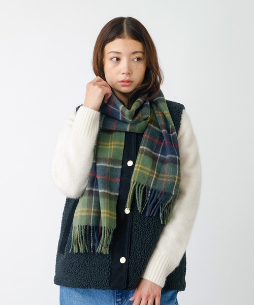Barbour(バブアー)の「【BARBOUR/バブアー】タータンスカーフ / マフラー / ウール / チェック / ユニセックス / ギフト / WEB限定(ストール/ショール・レディース・ホワイト系その他2/ホワイト系その他/イエロー系その他/グリーン系その他/ブルー系その他/ピンク系その他/ブラック系その他・フリー)」の11枚目の写真