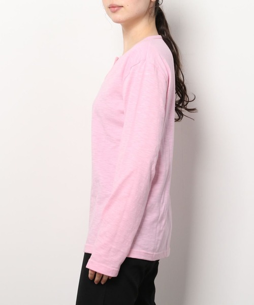 ARCHIVER（アーカイバ）の「【RDS】キーネックスラブ天竺カットソー（Tシャツ/カットソー・メンズ・ブラック/ライトピンク/ネイビー/グレー/ホワイト/カーキ・LARGE/X-LARGE/MEDIUM）」の20枚目の写真