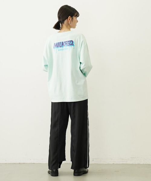 セール】GRADATION GLITTER LOGO S/S RAGLAN BABY TEE（Tシャツ