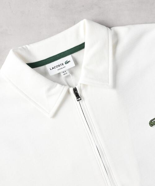 Right-on(ライトオン)の「LACOSTE(ラコステ)【メンズ】ハーフジップカットソー(スウェット・メンズ・ホワイト/ネイビー・M/L)」の10枚目の写真
