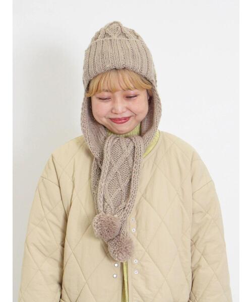 Samansa Mos2（サマンサ モスモス）の「マフラー付ニットワッチ