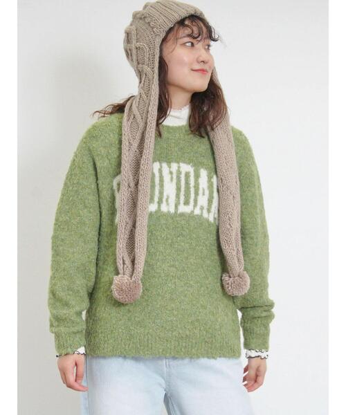 Samansa Mos2（サマンサ モスモス）の「マフラー付ニットワッチ