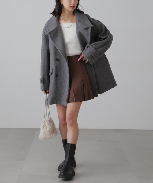 FREE'S MART(フリーズマート)の「◆スクエアネック袖フレアニット(ニット/セーター・レディース・ブルー/ブラック/ホワイト/レッド・FREE)」の19枚目の写真