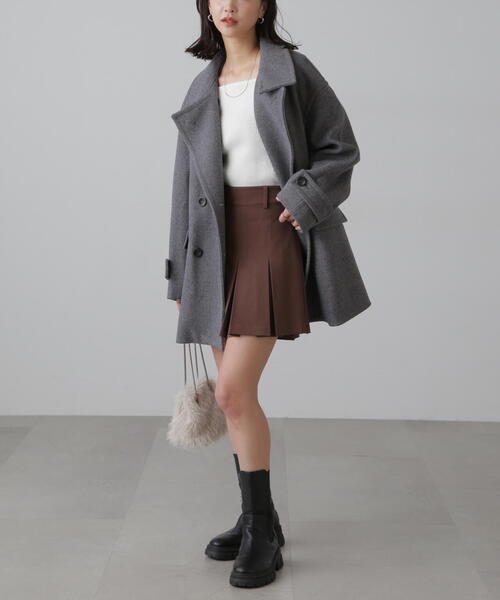 FREE'S MART(フリーズマート)の「◆スクエアネック袖フレアニット(ニット/セーター・レディース・ブルー/ブラック/ホワイト/レッド・FREE)」の20枚目の写真