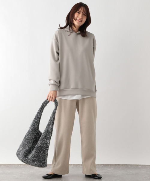 GLOBAL WORK Smile Seed Store(グローバルワーク スマイルシードストア)の「起毛カットコールパンツ/212317(その他パンツ・レディース・アイボリー/ブルー系その他4/チャコール・MEDIUM/LARGE)」の6枚目の写真