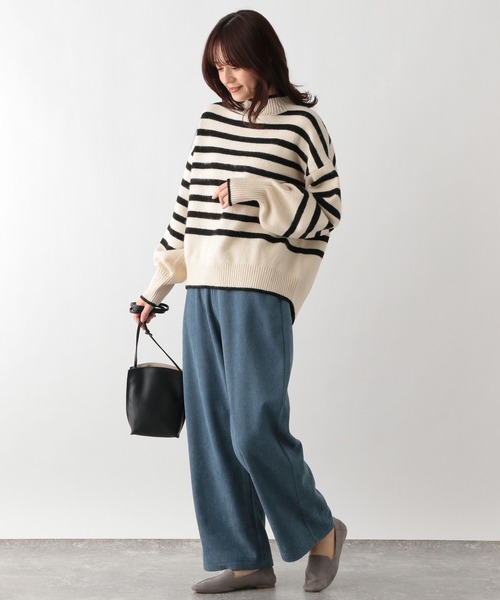 GLOBAL WORK Smile Seed Store(グローバルワーク スマイルシードストア)の「起毛カットコールパンツ/212317(その他パンツ・レディース・アイボリー/ブルー系その他4/チャコール・MEDIUM/LARGE)」の13枚目の写真