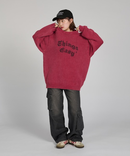セール】VINTAGE LIKE DESIGN KNIT/ヴィンテージライクデザインニット