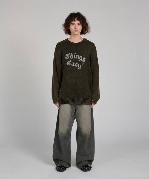 kutir(クティール)の「VINTAGE LIKE DESIGN KNIT/ヴィンテージライクデザインニット(ニット/セーター・メンズ・ブラウン/ブラック/ネイビー/レッド・LARGE/MEDIUM)」の6枚目の写真