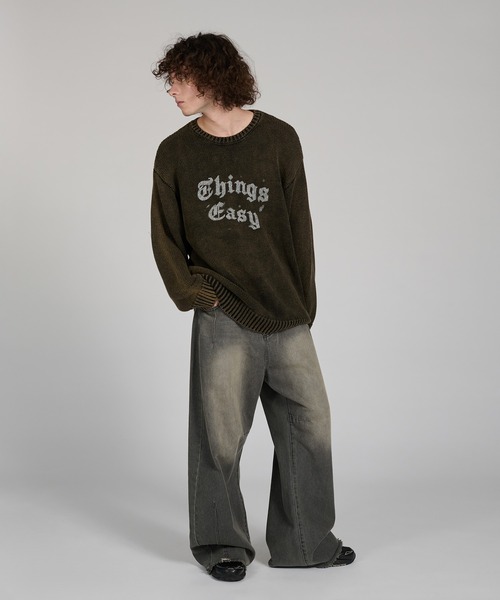 kutir(クティール)の「VINTAGE LIKE DESIGN KNIT/ヴィンテージライクデザインニット(ニット/セーター・メンズ・ブラウン/ブラック/ネイビー/レッド・LARGE/MEDIUM)」の10枚目の写真