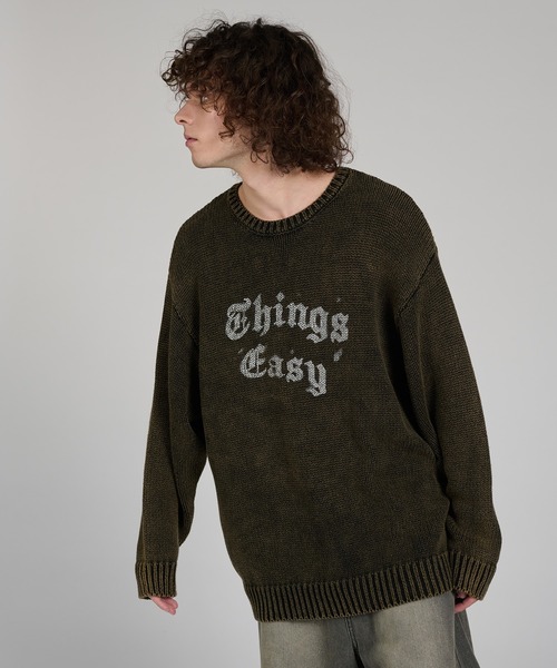 kutir(クティール)の「VINTAGE LIKE DESIGN KNIT/ヴィンテージライクデザインニット(ニット/セーター・メンズ・ブラウン/ブラック/ネイビー/レッド・LARGE/MEDIUM)」の12枚目の写真