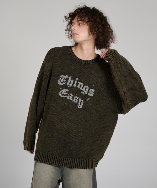kutir(クティール)の「VINTAGE LIKE DESIGN KNIT/ヴィンテージライクデザインニット(ニット/セーター・メンズ・ブラウン/ブラック/ネイビー/レッド・LARGE/MEDIUM)」の13枚目の写真