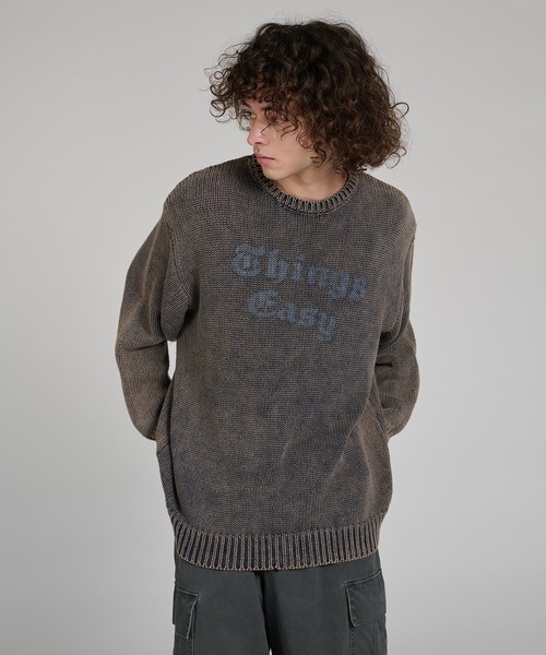 kutir(クティール)の「VINTAGE LIKE DESIGN KNIT/ヴィンテージライクデザインニット(ニット/セーター・メンズ・ブラウン/ブラック/ネイビー/レッド・LARGE/MEDIUM)」の15枚目の写真