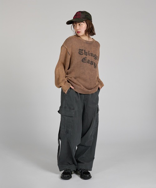 kutir(クティール)の「VINTAGE LIKE DESIGN KNIT/ヴィンテージライクデザインニット(ニット/セーター・メンズ・ブラウン/ブラック/ネイビー/レッド・LARGE/MEDIUM)」の16枚目の写真